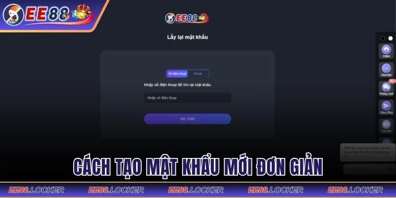 Tạo mật khẩu mới nhanh chóng với 3 thao tác